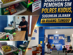 Inovasi Humanis Diberikan Pemohon SIM Polres Kudus, Suguhkan Jajanan Di Ruang  Tunggu