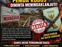 Tanah Kavpling Green Bellares Terban Mangkrak, Pemda Kudus Diminta Menindaklanjuti