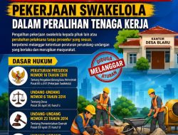 Dinilai Pemdes Desa Blaru Langgar Peraturan Presiden, Pekerjaan Swakelola Dalam Peralihan Tenaga Kerja