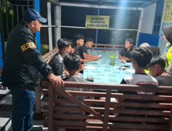 Tertibkan Kamtibmas, TNI-Polri dan Satpol PP Gelar Patroli Gabungan di Ujung Batu, Delapan Motor Balap Liar Diamankan