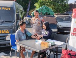 Pelayanan Kesehatan Gratis Warnai Kegiatan di Alun-alun Pati, Polresta Pati Layani Masyarakat