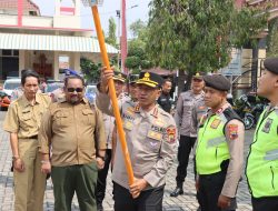 Polresta Pati Gelar Rakor Lintas Sektoral dan dilanjutkan Apel Pengelaran Sarpras Guna Cegah Karhutla