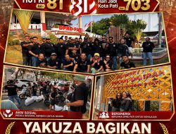 Yakuza Bagikan 250 Paket Nasi, Tegaskan Komitmen Jaga Kepedulian dan Kondusivitas Pati
