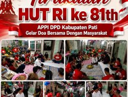 Tirakatan HUT RI 81, APPI DPD Pati Bersama Masyarakat Menggelar Doa Bersama
