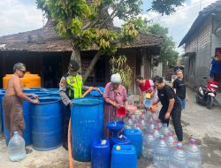 Bantuan Air Bersih Polresta Pati Bersama Kodim 0718 Pati, Koramil 19 Gabus dan Polsek Gabus