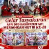 Gelar Tasyakuran, APPI DPD Kabupaten Pati Meriahkan HUT RI Ke-81, Kasi Humas: Tetap Jaga Situasi yang Kondusif