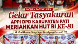 Gelar Tasyakuran, APPI DPD Kabupaten Pati Meriahkan HUT RI Ke-81, Kasi Humas: Tetap Jaga Situasi yang Kondusif