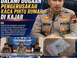 Polresta Pati Dalami Dugaan Pengerusakan Kaca Pintu Rumah di Kajar