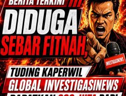 Diduga Sebar Fitnah, Tuding Kaperwil Global Investigasinews Dapatkan 200 Juta  Dari Eks Bupati Pati Nonaktif