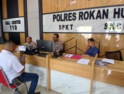 Wartawan TerasPublik.com Laporkan Dugaan Ancaman Ke Polres Rokan Hulu 