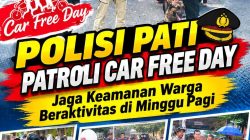 Polisi Pati Patroli Car Free Day, Jaga Keamanan Warga Beraktivitas di Minggu Pagi