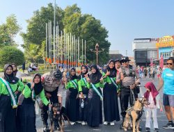 Polisi Pati Turunkan K-9 Patroli Car Free Day, Jaga Keamanan dan Ketertiban Warga
