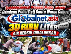 Subbidpaminal Propam Polda Jateng Gandeng Polisi Pati Bantu Warga Gabus, 30 Ribu Liter Air Bersih Disalurkan