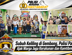 Subuh Keliling di Gembong, Polisi Pati Ajak Warga Jaga Kerukunan dan Kamtibmas